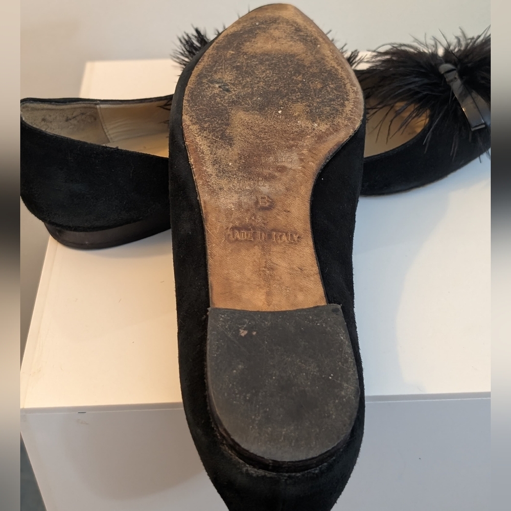 Kate Spade Pom-Pom Flats Made in Italy VGUC Size 8M - Picture 5 of 5